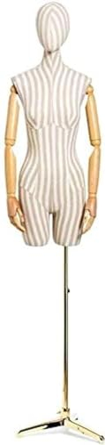 DZYHFCO Schneiderpuppe, weiblich, Schneiderpuppe, Torso, Körperkleid, Form, Nähstativ, höhenverstellbar, Hose, Kleidung, Kleid