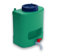Dispensador de agua con jabonera integrada para camping y garaje (verde, 15 L)