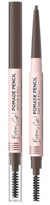 Eveline Cosmetics Brow & Go! Wasserdichter Augenbrauenstift Pomade - Taupe | Präzises Augenbrauenstyling mit Doppelseitigem Bürstchen & Dünner Spitze