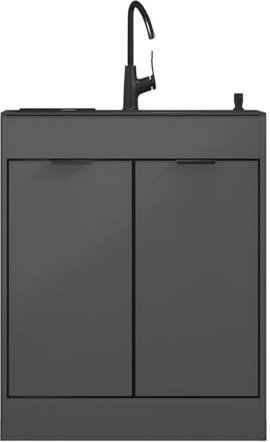 Meuble Evier Évier Divers Avec Armoire Cuisine Meuble Evier Cuisine Évier Inox De Cuisine Avec Robinet Lavabo Multifonction Pour Cuisine Restaurant Garage Jardin Camping-car(55x45x83cm/21.6x17.7x32.7i