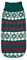 Record Hundepullover Cervinia, gestrickt aus warmen und weichen Garnen eleganten Stil |Grün/Rot, L - Rückenlänge 50 cm