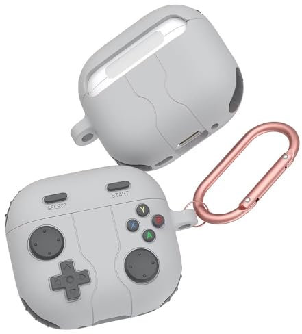 RanTuo Auriculares Bluetooth Funda Compatible con AirPods 4, TPU Suave, a Prueba de Polvo, Carcasa Compatible con AirPods 4.(Gris Roca)