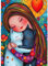 QENSPE Abstrakte Diamond Painting Set für Erwachsene, 5D Diamond Painting Katze Diamond Art Anfänger DIY Kristall Strass Diamant Kunst Handwerk für Home Wand Dekor 30x40 cm