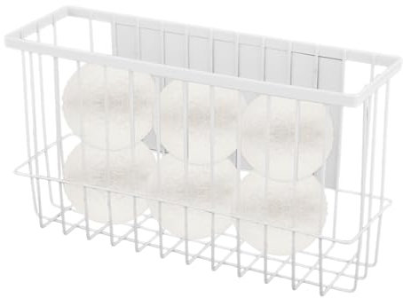Magnetic Dryer Ball Holder, Dryer Balls Storage Basket Container Magnetic Lint Bin and Dryer Ball Holder for Laundry Room Organization and Storage (Balls Not Included)