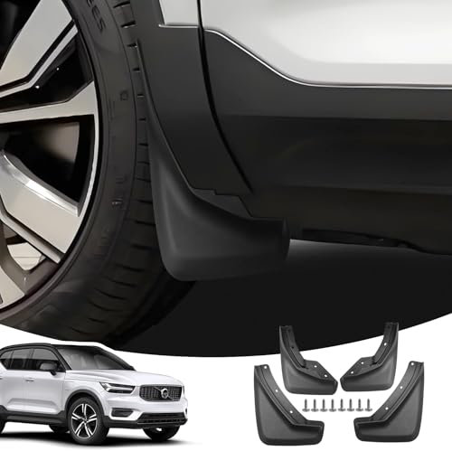 LANGBEAN Paraspruzzi per Volvo XC40 2025 2024 2023 2022 2021 2020 2019 2018, Parafanghi Anteriori e Posteriori con Viti di Montaggio, Parafango Accessori Non è Necessario Forare [4 Pezzi]