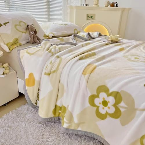ILNCQLPM Super weiche Flanell Fleece Decke Warme Winter Wurf Decke Oversized Waschbare Plüsch Decke für Couch Schlafsofa Licht Büro Camping