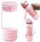 Ehzyaz Bottle Bumper Silicone Boot with Handle for Owala 24oz Water Bottle, Protective Sleeve for Outdoor, Gym, Travel, Office Use (Pink)