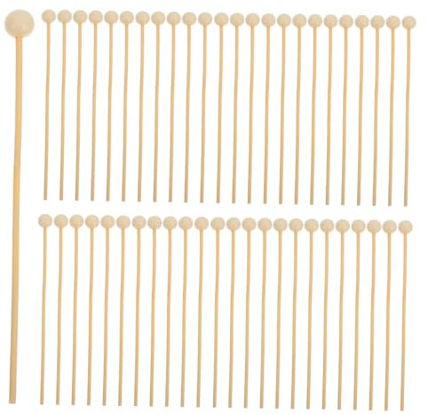 OKUMEYR Paquete De 200 Palitos De Madera para Hacer Dulces para Café Té Elegantes Decoraciones para Tartas De Boda 15 Cm Aptos para Uso Alimentario