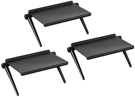 VINTORKY 3st Regal Monitorständer Verstellbarer Laptopständer Ständer Für Computermonitore Computerständer Dual-monitor-riser Router-wandhalterung Laptopständer Für Schreibtisch Abs Black