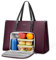 MATEIN Laptop Handtasche Damen, Laptoptasche 15.6 Zoll mit Isolierted Lunch-Fach, Lunchtasche Leder, Aktentasche Wasserdicht, Shopper Tasche Damen Groß, Handtasche Mit Kühlfach für Office, Lila