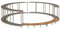 Massbinet Whirlpool Umrandung mit Stauraum Holztreppe Poly Rattan (Grau)