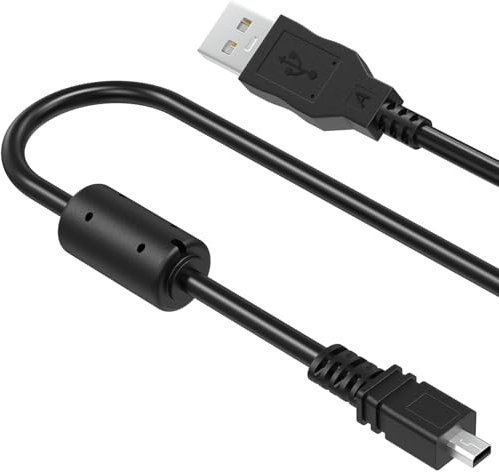 USB Kabel Datenübertragungskabel Ladekabel kompatibel mit Panasonic Lumix Kamera DMC-FX500 DMC-FX700 DMC-G7 DMC-FZ1000, DMC-FZ300, DMC-FZ200, ZS50, TZ15, TZ35, FT20, FS20, FX33, FX35, FX80, FX9 (1m)
