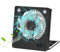 Ventilador Solar - Enfriador de aire exterior de ahorro de energía, unidad de ventilación con panel solar | Ventilador de escritorio personal recargable para tienda de campaña camping viajes