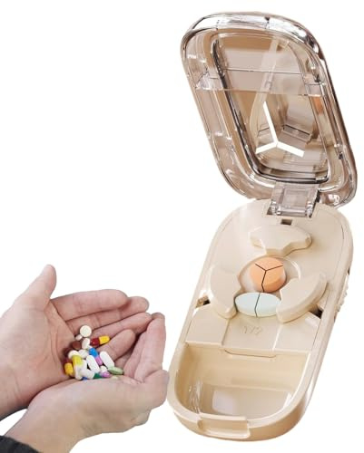 Generico Compressor Trenner – Schneider für kleine und große Tabletten | Organizer für Box und Spender für Reisen für ältere Menschen und Haustiere