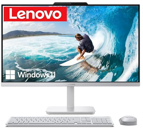 Lenovo Ordinateur de bureau tout-en-un FHD 24 po, processeur Intel 4 cœurs (Beats i3-1110G4), 16 Go de RAM, SSD PCIe de 1 To, HDMI, WiFi 6, RJ45, Bluetooth, AIO d'affaires, Vent-Hear, clavier et