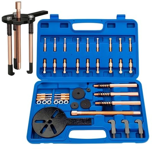 Sxnmmweu 42 Pieces Bearing Puller Set - Bearing Puller Kit, Universal Inner Bearing Removal Tool, Multifunctional Wheel Bearing Puller, for Disassembling Various Bearings