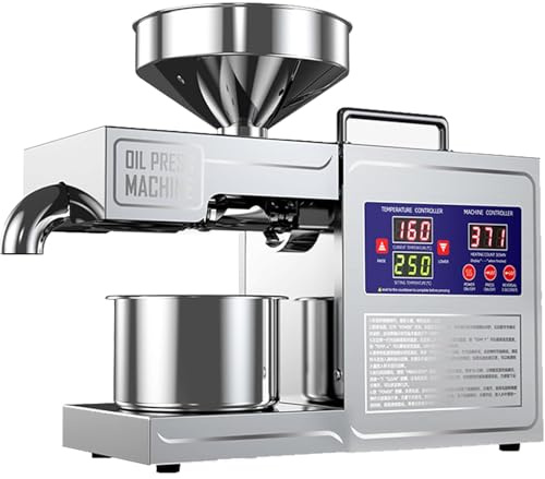 TDSYOCG Oil Press Machine Cold Press Machine For Oil Extraction Electric, 820w Heat Press Machines Used For Home Extraction Of Vegetable Oils, Hot & Cold Presses Oils Machines for Home Commercial
