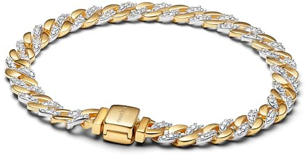PANDORA Bicolor Pavé Cuban-Kettenarmband 564229C01 Damenarmband