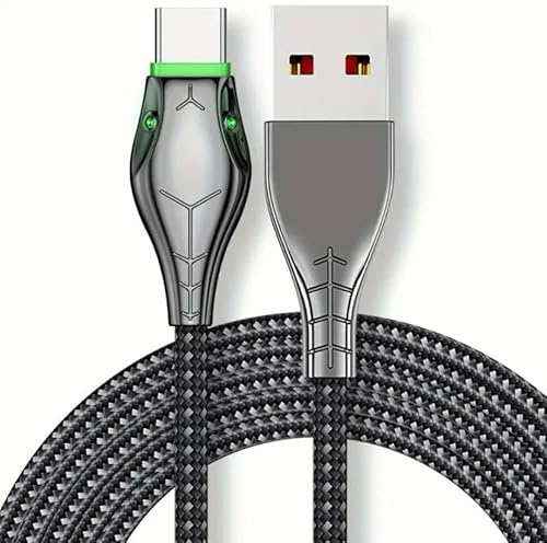 IJAMI LA Fast Charging Cable USB Type A to C Cable 100W Fast Charging Braided Nylon Cable 1M long