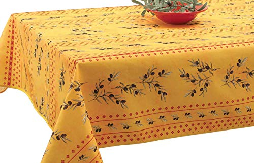 Le linge de Jules Tischdecke, Polyester, Gelb, Rechteckig 150 x 350 cm