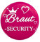 Oblique-Unique® Braut Hochzeit Junggesellenabschied Sticker Buttons (Braut Security 2)