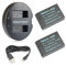 Newmowa Double USB Chargeur + 2 Remplacement Batteries LP-E12 pour Canon LP-E12 Canon EOS M M2 M10 M50 M100 M200 EOS 100D EOS Rebel SL1 EOS Kiss X7 PowerShot SX70 HS