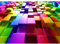 Runa Art Fototapete Würfel 3D 352 x 250 cm Vlies Tapeten XXL Moderne Wandtapete Wohnzimmer Schlafzimmer Bunt 9189011a