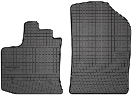 FROGUM EL Toro Gummimatten Ganzjähriges-Set von Autofussmatte Auto Fußmatten für Dacia Dokker 2012-2021 | Beständiges Gummi Material | 1,5cm Schutzkante