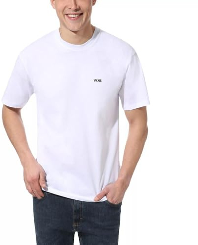 Vans Herren Left Chest Logo Tee T Shirt, Weiß (White Black Yb), L EU