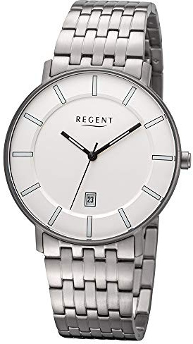 REGENT Herren-Uhren Analog Quarz One Size Weiß 32018690