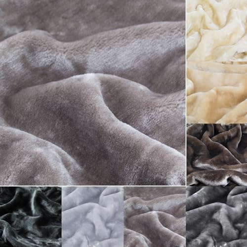 Kratzbaumland Edelplüsch für Kratzbäume (420g/m) 150 cm Rollenbreite (versch. Farben/Längen): Stofffarbe - warmgrau, Länge - 1,0 Meter