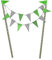 Frau WunderVoll® KUCHENGIRLANDE GRÜN/Topper, Kuchenstecker, Muffin, Geburtstagskuchen, Dekoration, Deko, Kinder, Party, Hochzeit, Hochzeitstorte, Geburtstag