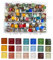 WANDIC - Piastrelle per Mosaico, 500 Grammi di Colori Assortiti, per Decorazione della casa, Fai da Te, per Mosaico Fai da Te, Forma Quadrata, 1 x 1 cm