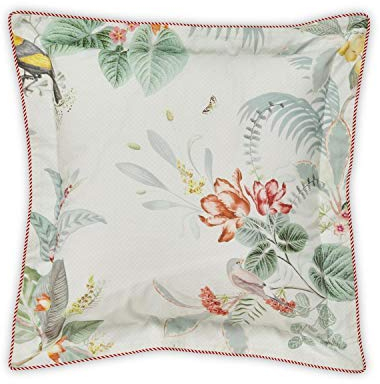PiP Zierkissen, gefüllt Floris Perkal blau-weiß Größe 45x45 cm