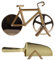 Pizza Bike fahrrad Shaped Cutter Edelstahl Pizzaschneider Radrolle mit Pizzaschaufel, beste Küche Pizza / Kuchenschneider