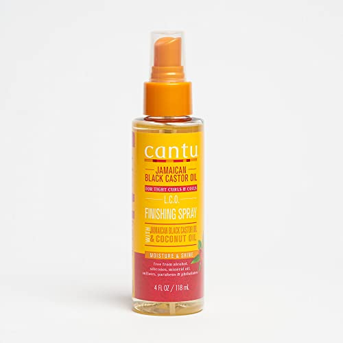 CANTU - Jamaican Black Castor Oil Finishing Spray - Für Stärkung & Glanz - Ideal für Alle Haartypen - Feuchtigkeitsspendend - Ohne Sulfate - Einfaches Styling - 118 ml