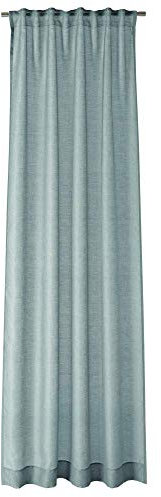Joop! Living Vorhang mit verdecktem Schlaufenband Ornament Allover Farbe blaugrau Größe 130x250cm halbtransparent