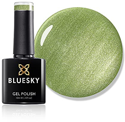 Bluesky Gel-Nagellack, Sommerkollektion 2021, Speak The Words Ss2123, 10 ml, Hellgrün, Blass, Pastell, Schimmer (erfordert Aushärtung unter LED oder UV-Lampe)