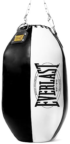 Everlast Unsiex Erwachsene Sport Boxen Punching Ball 1910 Bodyshot Bag, Schwarz/Weiß, 70 LBS
