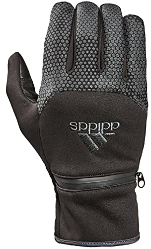 adidas Winter Performance Voyager 2.0 Reflektierende Handschuhe mit Mehreren Touchscreen-Leitfähigkeitspunkten, Schwarz, Größe M/L