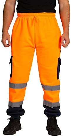 LABEL APPAREL Pantaloni da jogging da uomo Hi Vis Viz