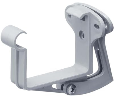 INEFA Staffa per grondaia regolabile, grondaia a scatola 83mm, grigio supporto per grondaia, accessori per grondaie pvc, montaggio facile, Made in Germany