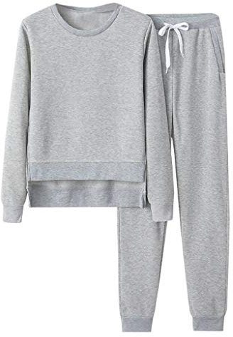 Tuta Donna Invernale Felpa con Cappuccio e Pantalone Due Pezzi Cotone Jogging Completo Palestra Elegante Curvy Completa Fitness Tuta Sportiva Tracksuit Leggero Tuta Felpata Tute da Ginnastica