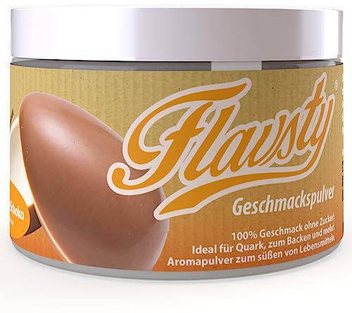 Flavsty® Geschmackspulver Kiddy Schoko Schokolade - Veganes Geschmackspulver Schoko ohne Zucker - Aromapulver - Flavorpowder