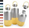 noma noma Trinkflasche Edelstahl Kohlensäure geeignet - Thermosflasche 1l, 750ml, 500ml - auslaufsicher, BPA-frei & klimaneutral (500ml Lemonade Yellow)