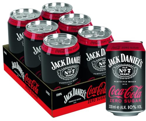 Jack Daniel’s & Coca-Cola Zero Sugar 6x 0,33l Dose-10% Vol.