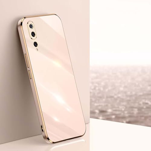 JIEZUIMEI Cover per Huawei P20 PRO Custodia, Soft TPU Silicone Galvanotecnica Phnom Penh Custodia, Ultra Sottile Antiurto & AntiGraffio Cover per Huawei P20 PRO Rosa