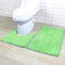 Reyox Badezimmerteppich Set 2 Teilig rutschfest Waschbar, Chenille Absorbierende Badematte Apfelgrün