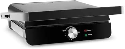 Karaca Toastmaster Inox Toaster Sandwichtoaster und Electric Grill, Schwarz, Tost Makinesi, Vielseitiger 2-in-1 Panini Maker & Kontaktgrill, Kapazität für 4 Scheiben, Antihaftplatten