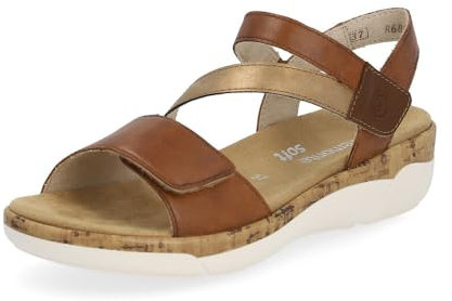 Remonte Sandales Mode Femme R6860, Pointure:37 EU, La Couleur:Marron